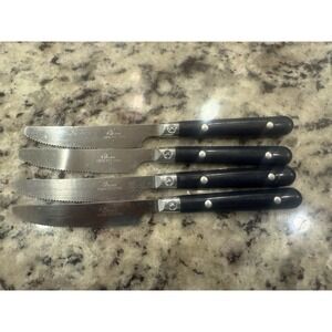 Vintage Gibson 4 Piece‎ Butter Knife Set Stainless Steel Flatware